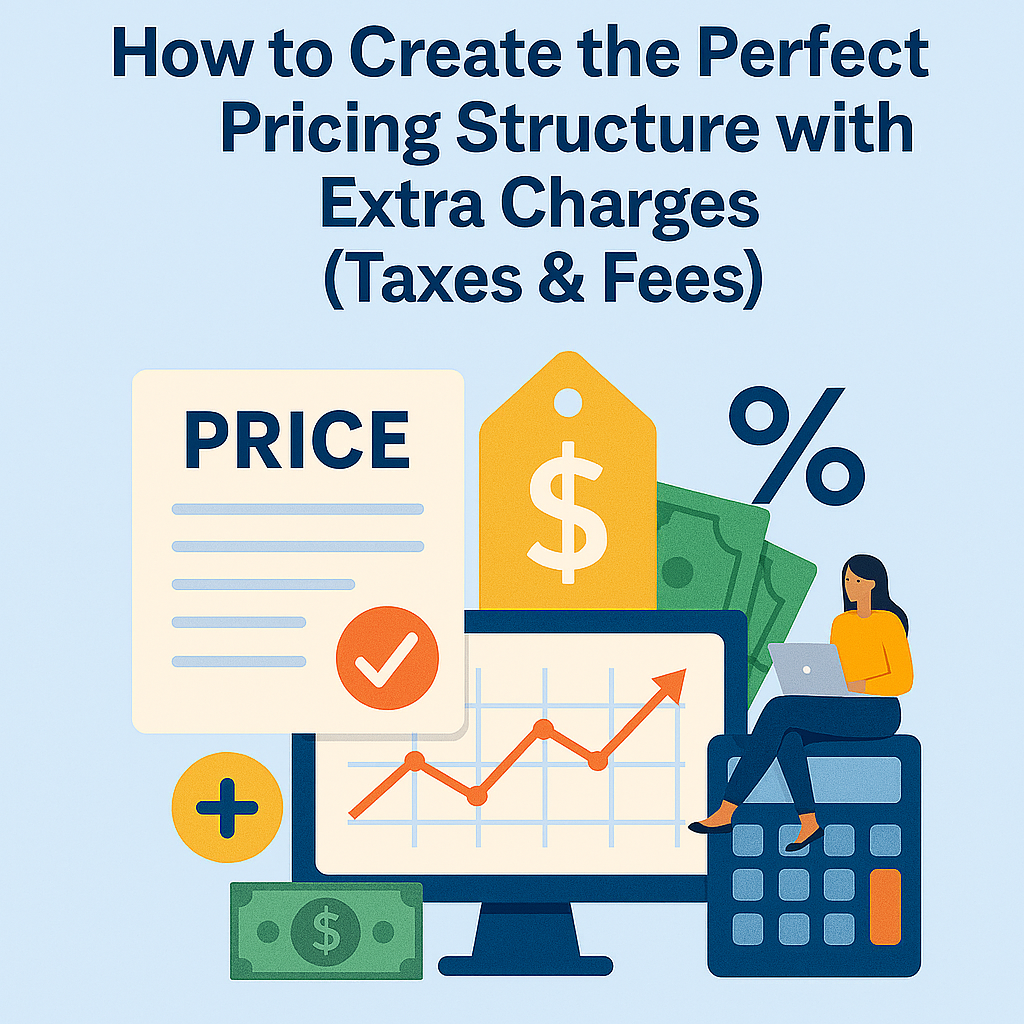 How to create the perfect pricing structure with extra charges (taxes & fees)